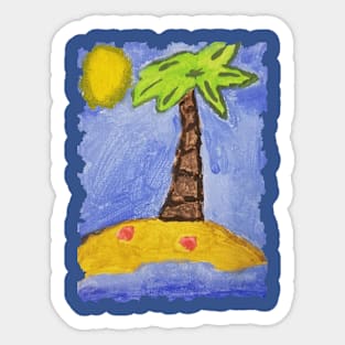 Deserted Island Sticker